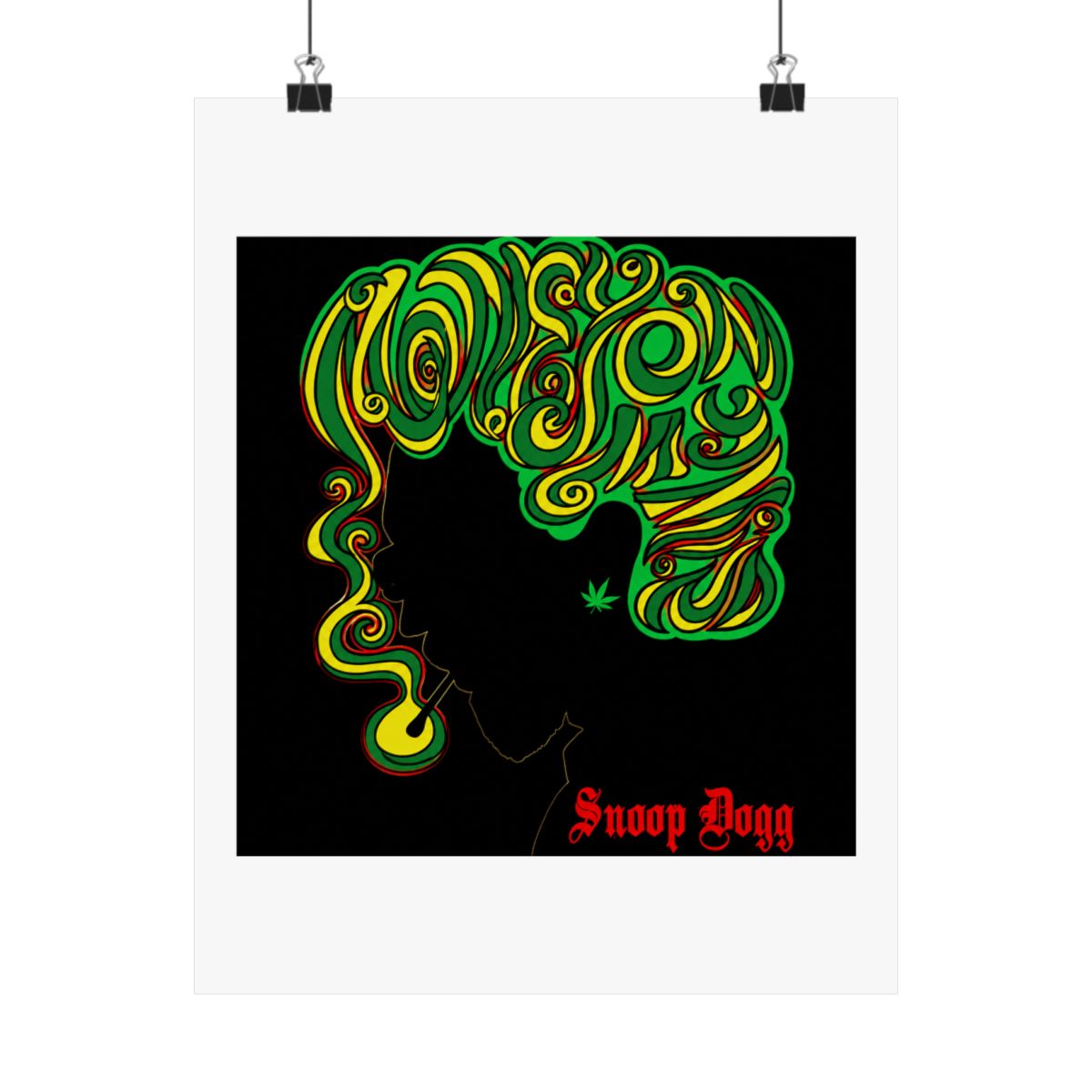 Snoop Dogg Concert Poster Seattle 2012 Justin Hampton A/P - Official Posters & Wall Art merchandise
