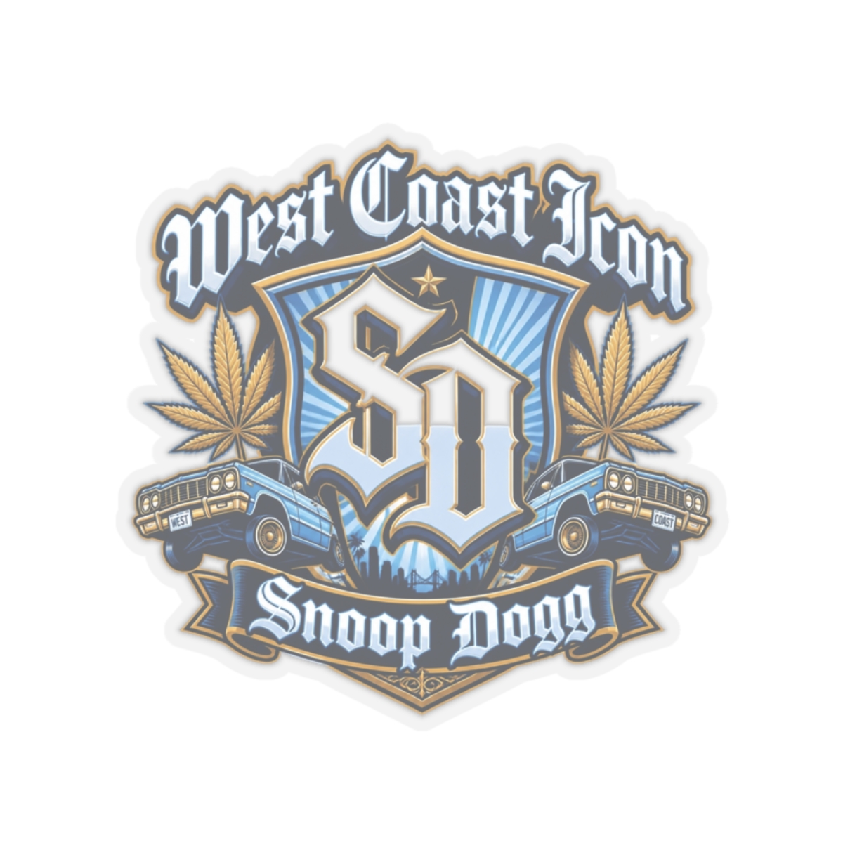 Snoop Dogg "West Coast Icon" Sticker